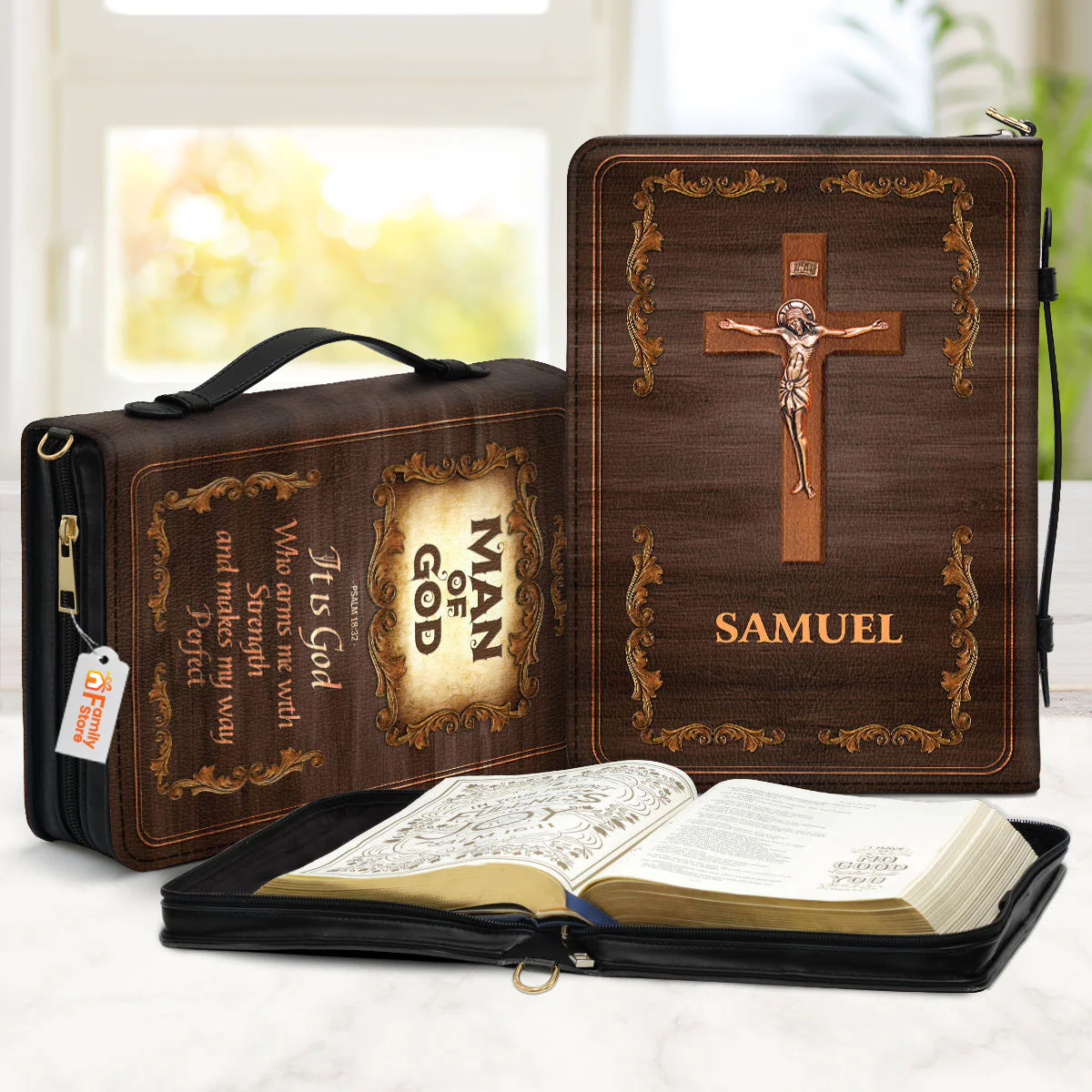 Psalm 1832 Man Of God - Thoughtful Gift For Christians - Personalized Bible Covers - AT40821428 - Image 2