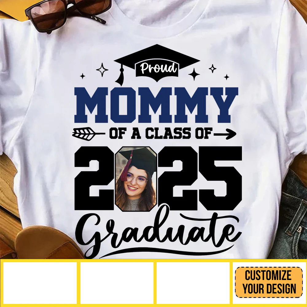PT Custom Photo So Proud Of Being A Graduate - Family Personalized Custom Unisex T-shirt, Hoodie, Sweatshirt - Graduation Gift For Family Members, Siblings, Brothers, Sisters | Custom Photo - Image 3