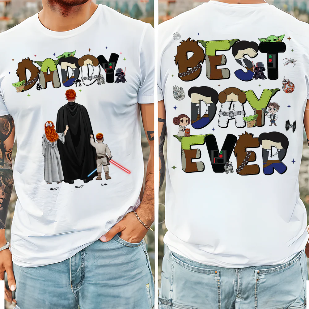 PT Stwa Galaxy Dad Shirt - - Personalized  Shirt - Gifts For Dad | CL08