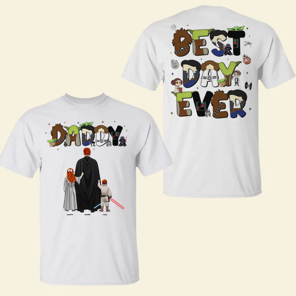 PT Stwa Galaxy Dad Shirt - - Personalized  Shirt - Gifts For Dad | CL08 - Image 5