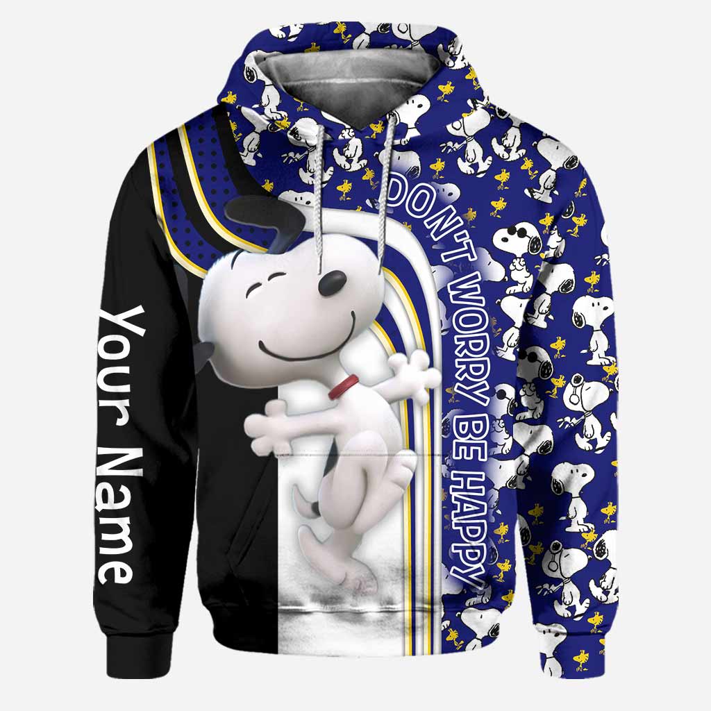 Puppy Don't Worry Be Happy - Personalized Hoodie And Leggings NL122 - Image 3
