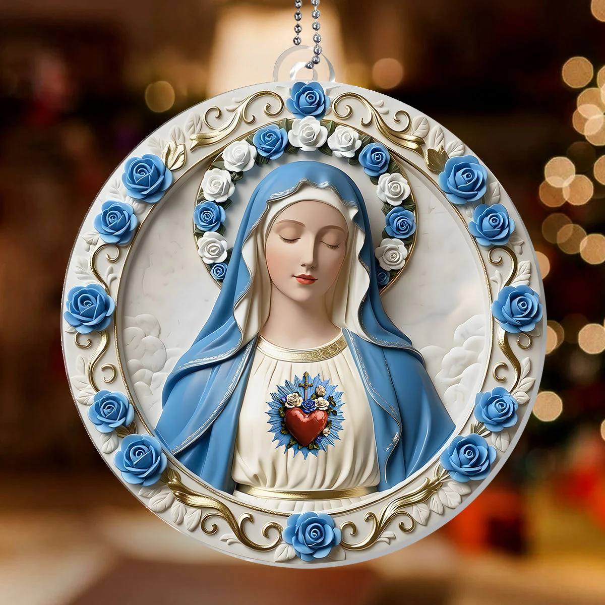 Pure Heart Of Heaven - 1-Layer Acrylic Ornament - Gift For Her, For Christmas HL128 - Image 2