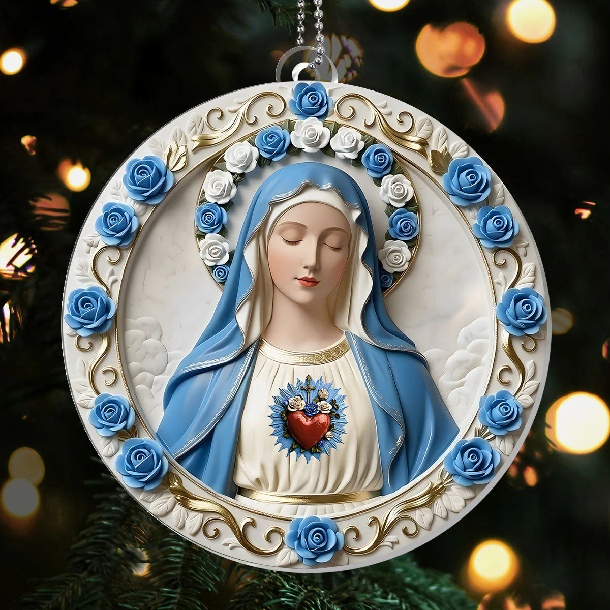 Pure Heart Of Heaven - 1-Layer Acrylic Ornament - Gift For Her, For Christmas HL128 - Image 3