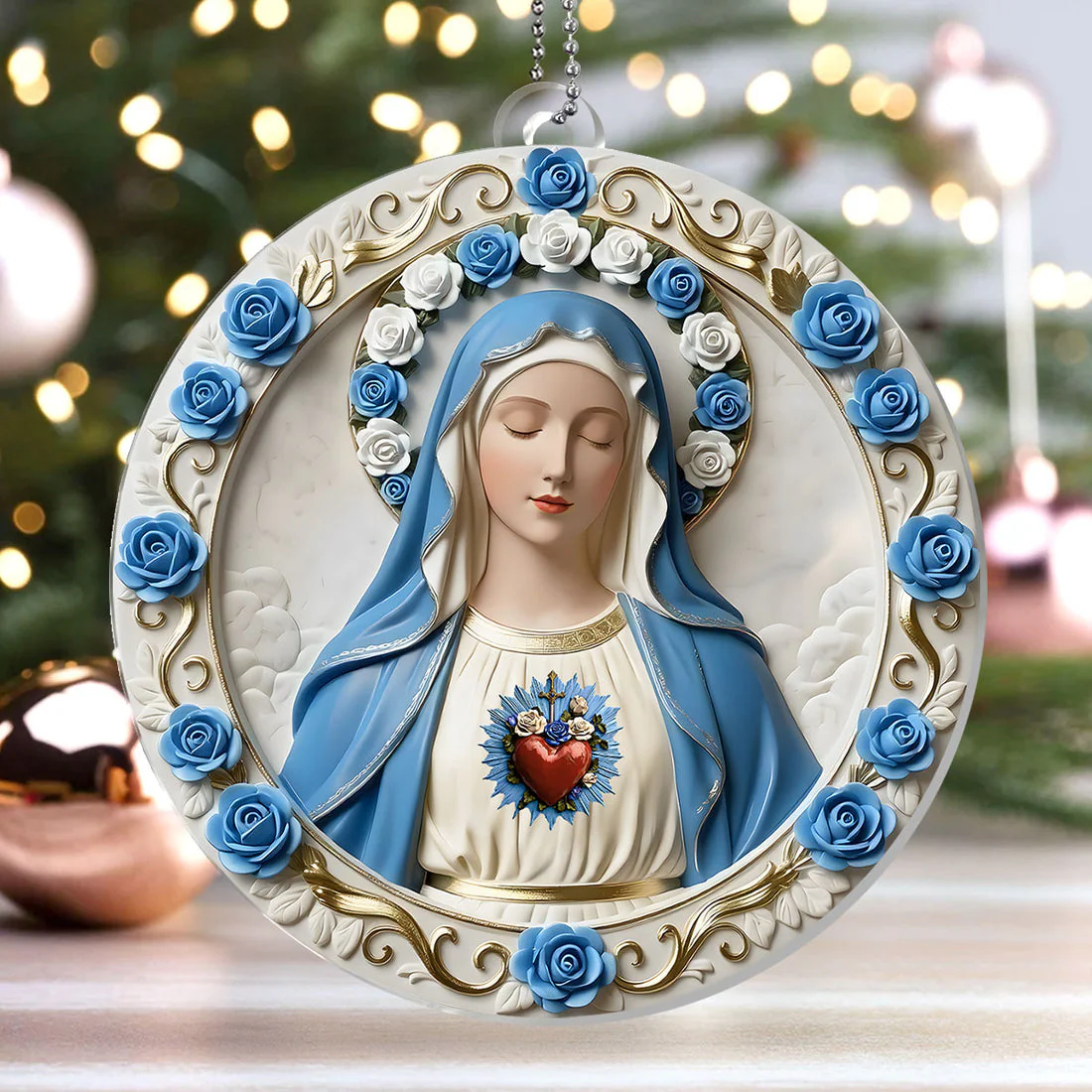 Pure Heart Of Heaven - 1-Layer Acrylic Ornament - Gift For Her, For Christmas HL128 - Image 4