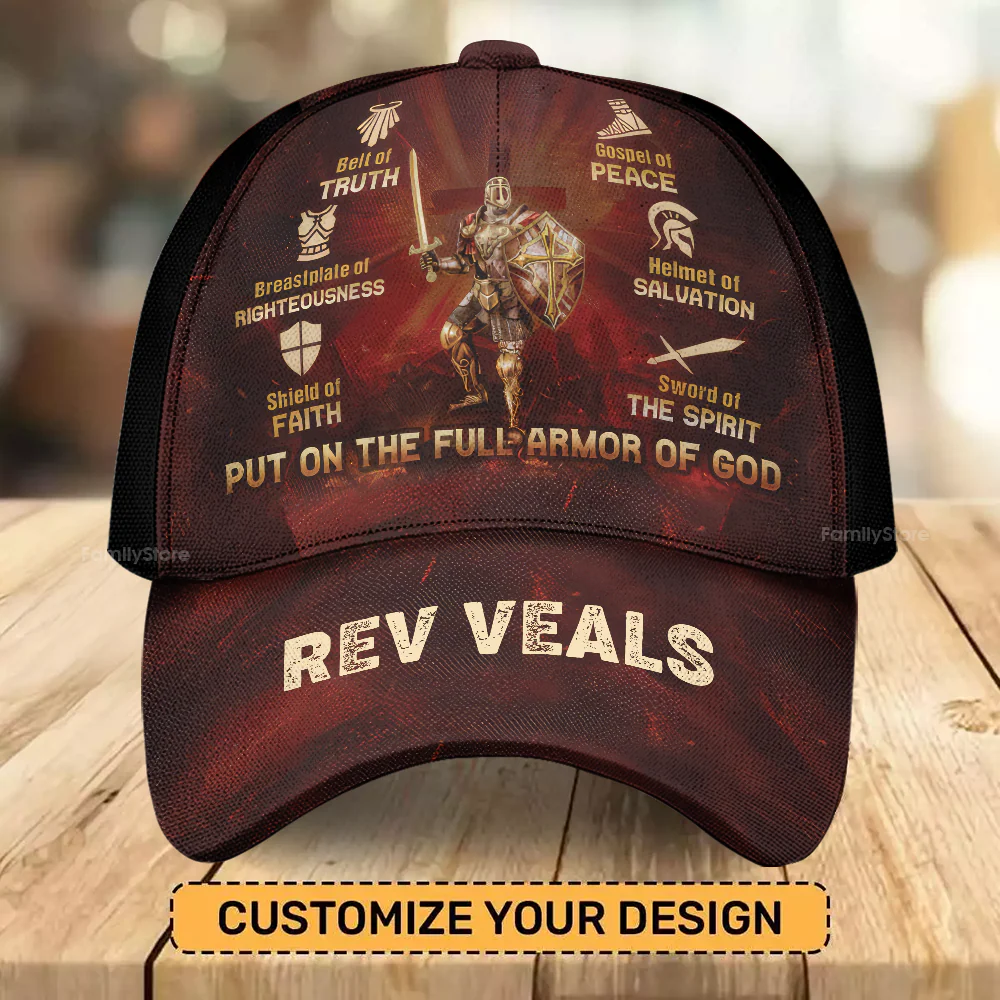 Put On The Full Armor Of God - Personalized Classic Cap - Gift for Men, Dad, Grandpa, Husband, Father's Day Gift NA94 - Image 4