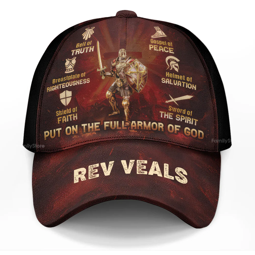 Put On The Full Armor Of God - Personalized Classic Cap - Gift for Men, Dad, Grandpa, Husband, Father's Day Gift NA94 - Image 5