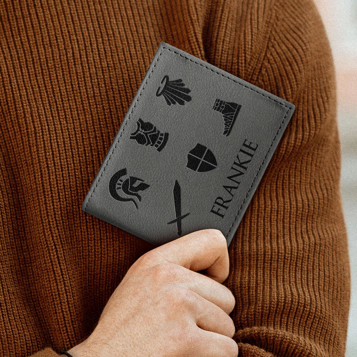 Put On The Full Armor Of God - Personalized Folded Wallet For Men | HN02 - Image 4
