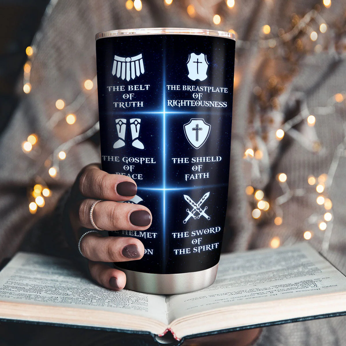 Put On The Full Armor Of God - Personalized Stainless Steel Tumbler TD118 - Image 3