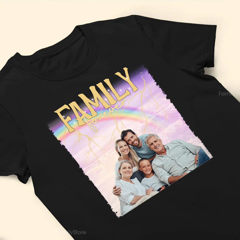 Rainbow And The Heaven - Gift For Family Members, Friends - Personalized Shirt NA94 - Image 3