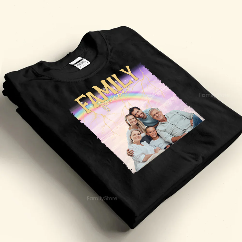 Rainbow And The Heaven - Gift For Family Members, Friends - Personalized Shirt NA94 - Image 4