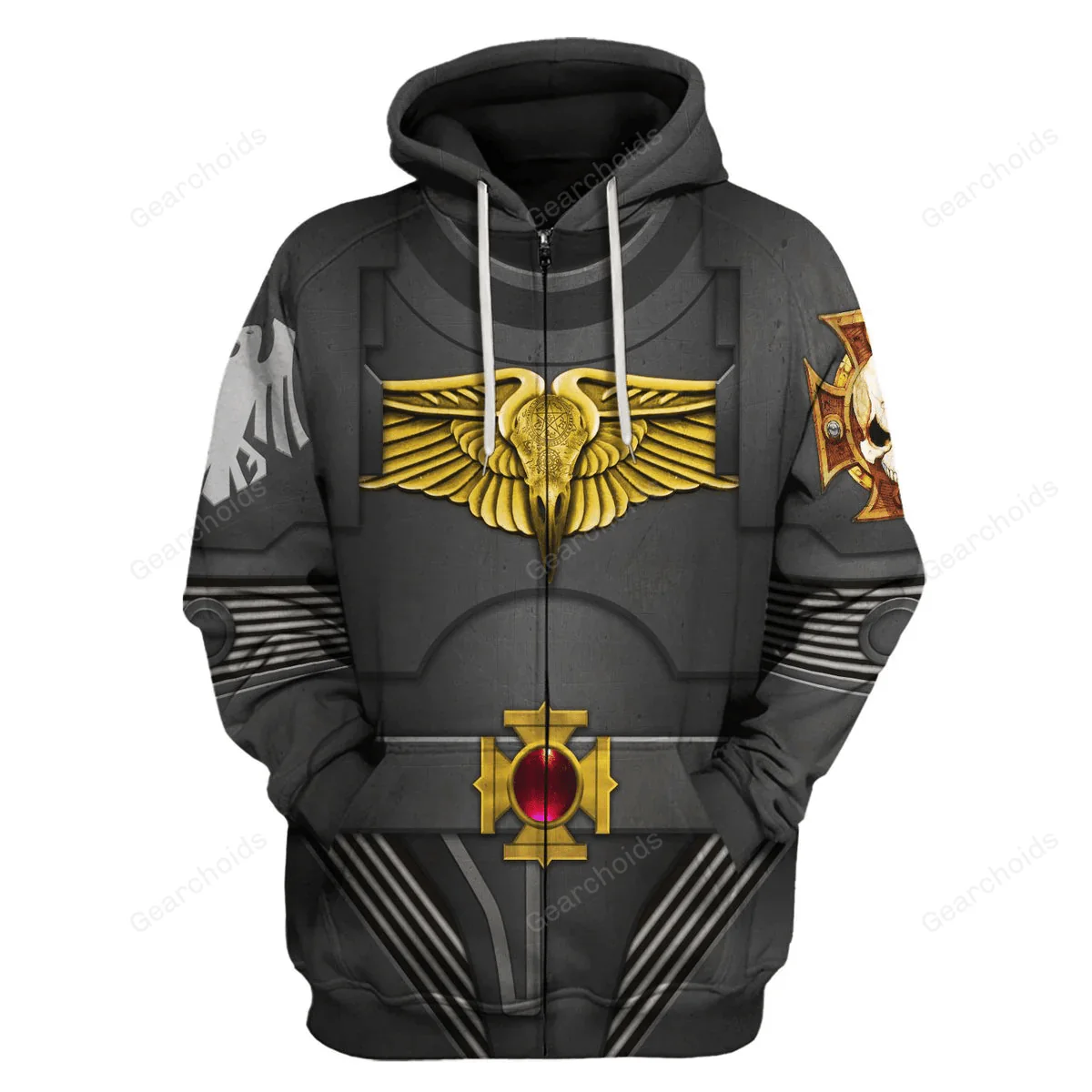 Raven Guard Indomitus Pattern Terminator Armor - Costume Cosplay Hoodie Sweatshirt Sweatpants CSWRH127 - Image 3