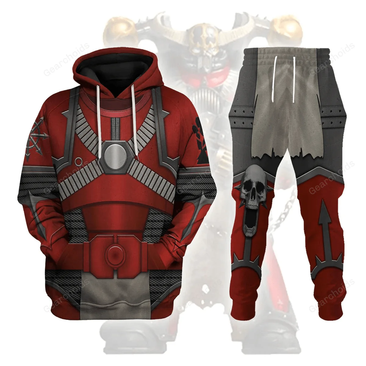 Red Corsairs Warband Colour Scheme - Costume Cosplay Hoodie Sweatshirt Sweatpants CSWRH086