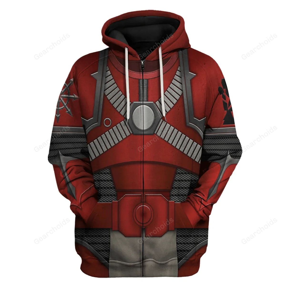 Red Corsairs Warband Colour Scheme - Costume Cosplay Hoodie Sweatshirt Sweatpants CSWRH086 - Image 3