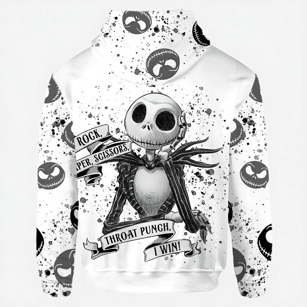 Rock, Paper, Scissors, Thread, Punch! I Win Ver 2 - Personalized Hoodie And Leggings - Gift For Halloween, Christmas, Spooky Fan HH01 - Image 6