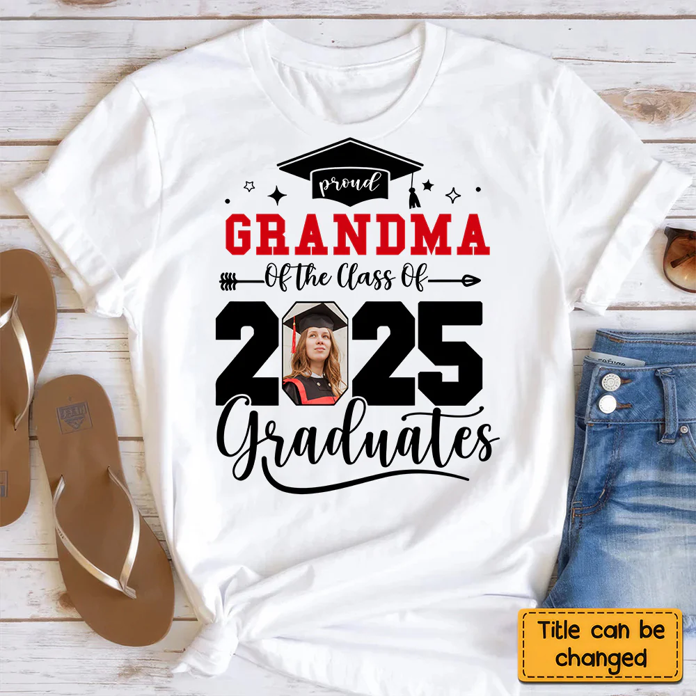 Senior Family Graduation - Personalized Shirt - Graduation Gift, Senior Gift,  Loving Gift for Grandma, Mom, Wife, Grandparent | Custom Photo NH96 - Image 4