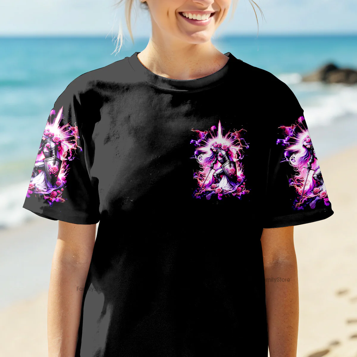 She Who Kneels Before God - Women's All Over Print Shirt - AT407010 - Image 6