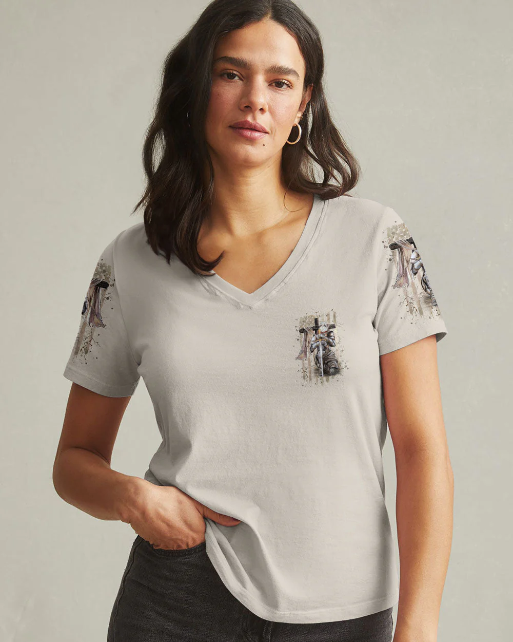 She Who Kneels Before God Women's All Over Print Shirt - Yhhg1709242 - Image 12