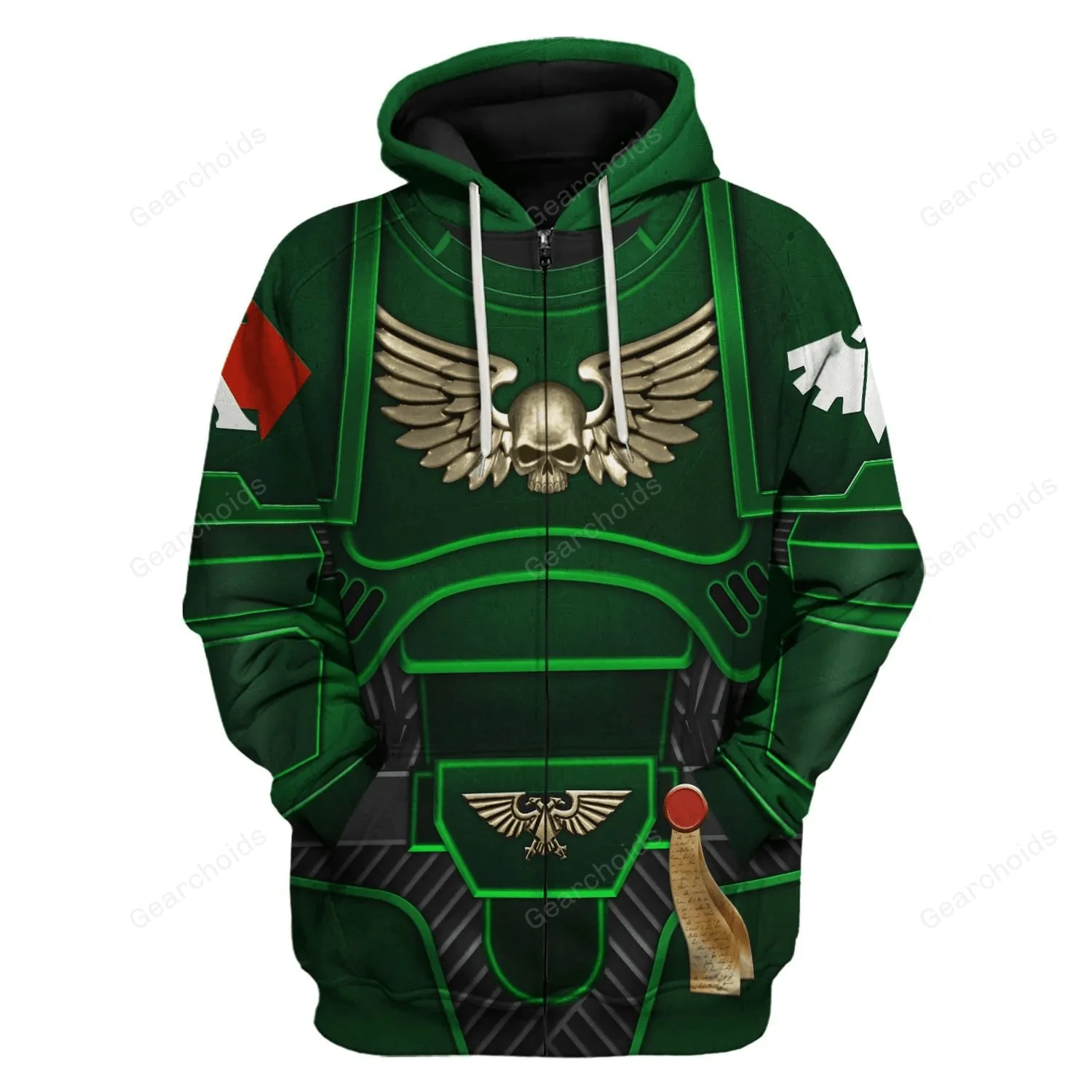 Space Marines Dark Angels - Costume Cosplay Hoodie Sweatshirt Sweatpants CSWRH037 - Image 3