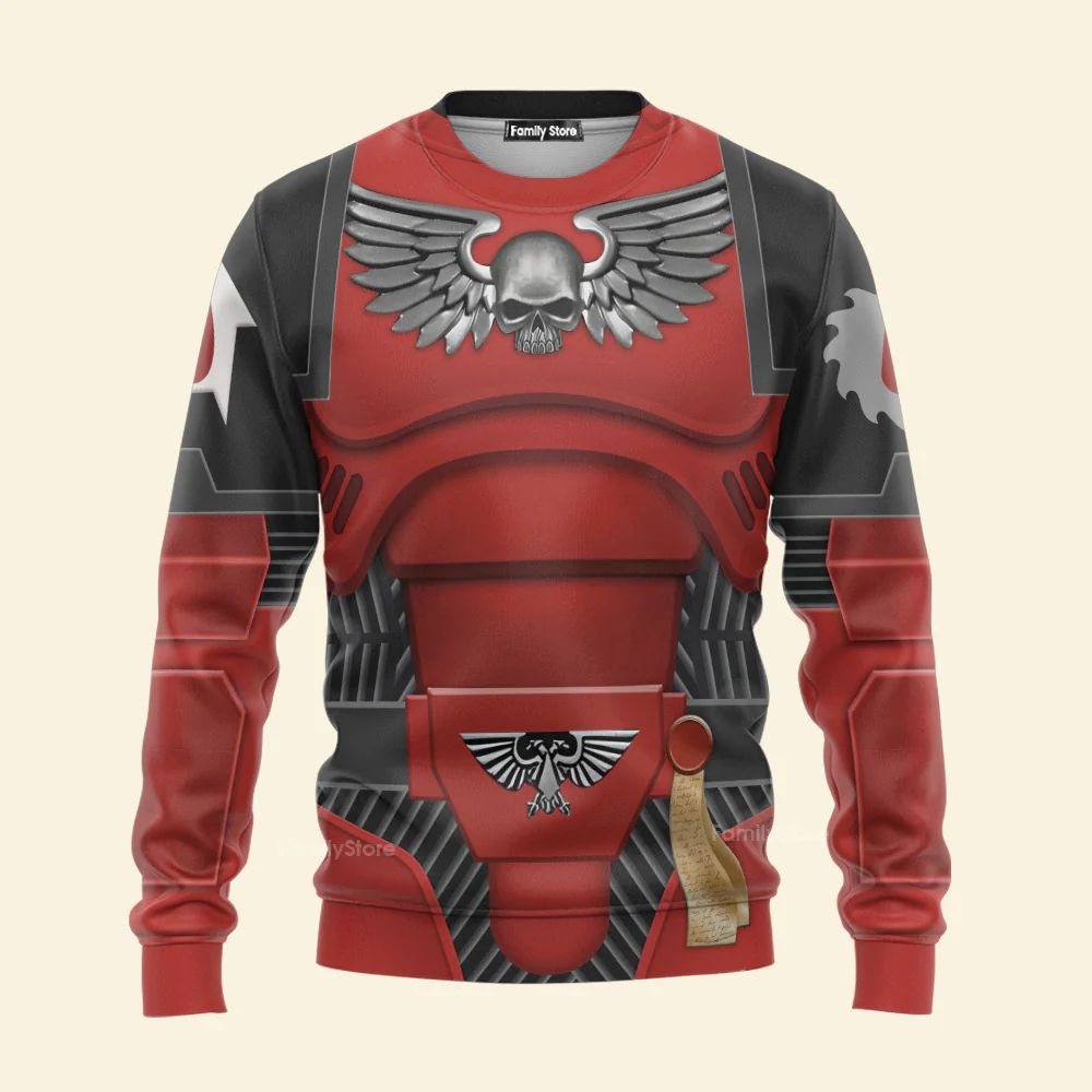 Space Marines Flesh Tearers V2 - Costume Cosplay Hoodie Sweatshirt Sweatpants CSWRH060 - Image 5