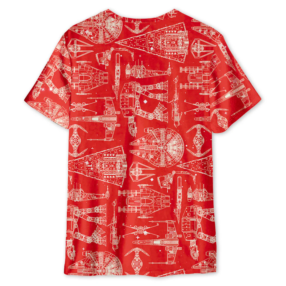 Space Ships Stwa - 3D T-shirt - Image 2
