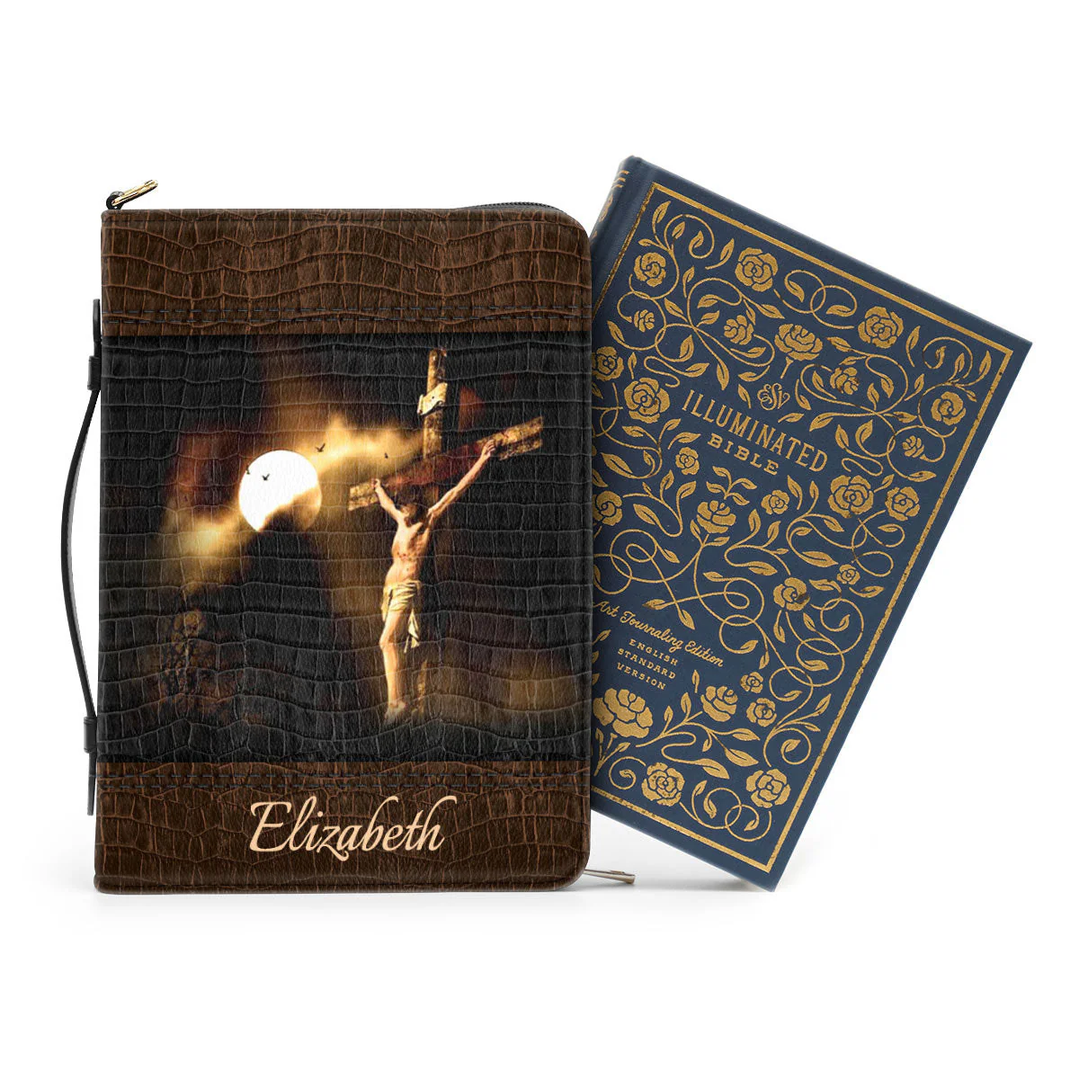 Special Jesus The Man On The Cross Never Stops Loving - Thoughtful Gift For Christians - Personalized Bible Covers - AT4081417 - Image 3