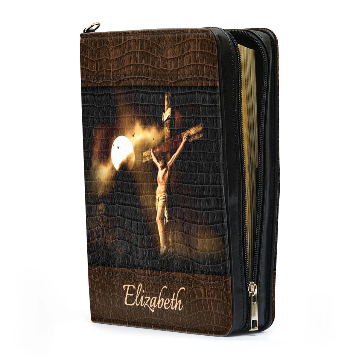Special Jesus The Man On The Cross Never Stops Loving - Thoughtful Gift For Christians - Personalized Bible Covers - AT4081417 - Image 4