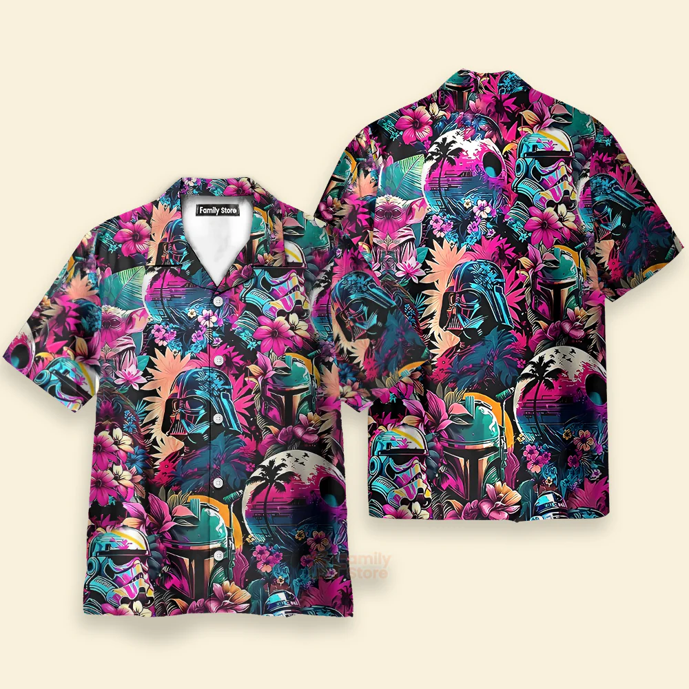 Special Stwa Synthwave 02 - Hawaiian Shirt For Men, Women, Kids - Image 3