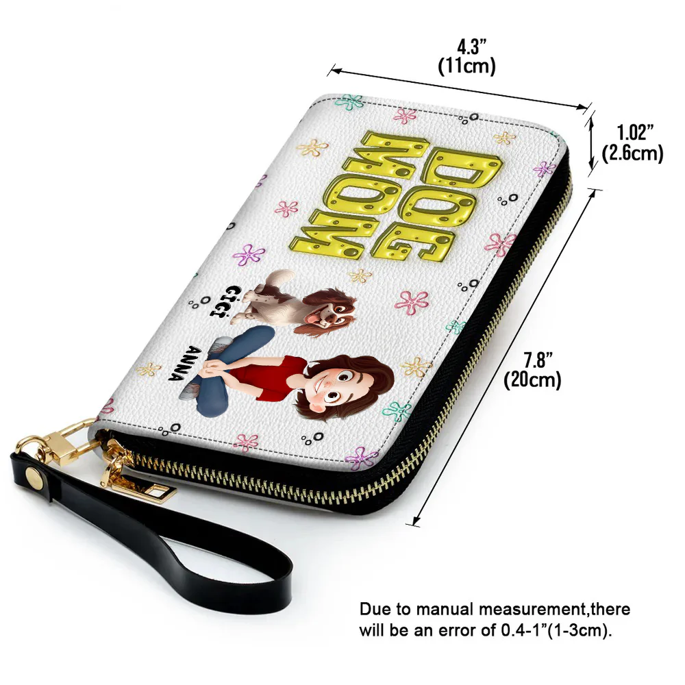 Sponge Dog Mom - Personalized Long Leather Wallet - Gift for Pet Owners, Fur Lovers | CLP15.v3 HH01 - Image 3