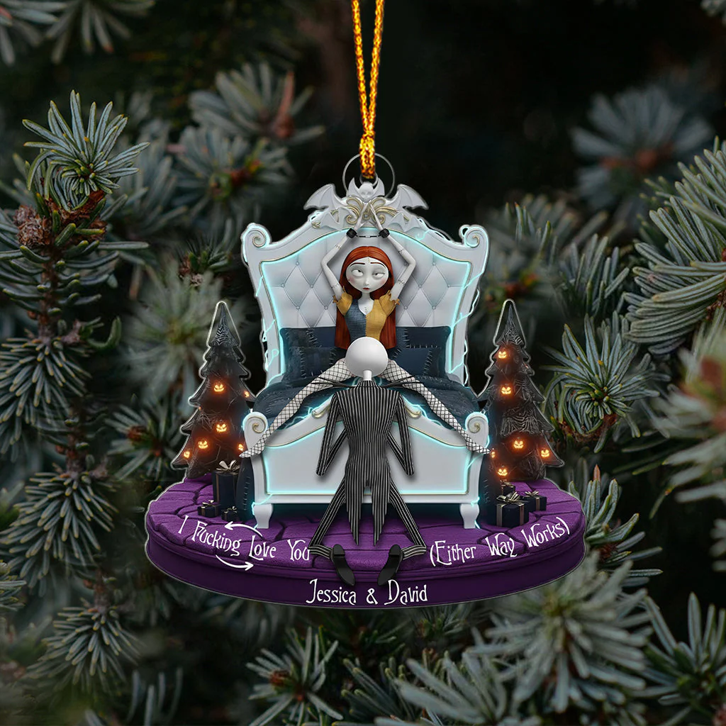 Spooky BabeI Love You As Always - Personalized Acrylic Ornament - Christmas Gifts For Couples NA94 - Image 4