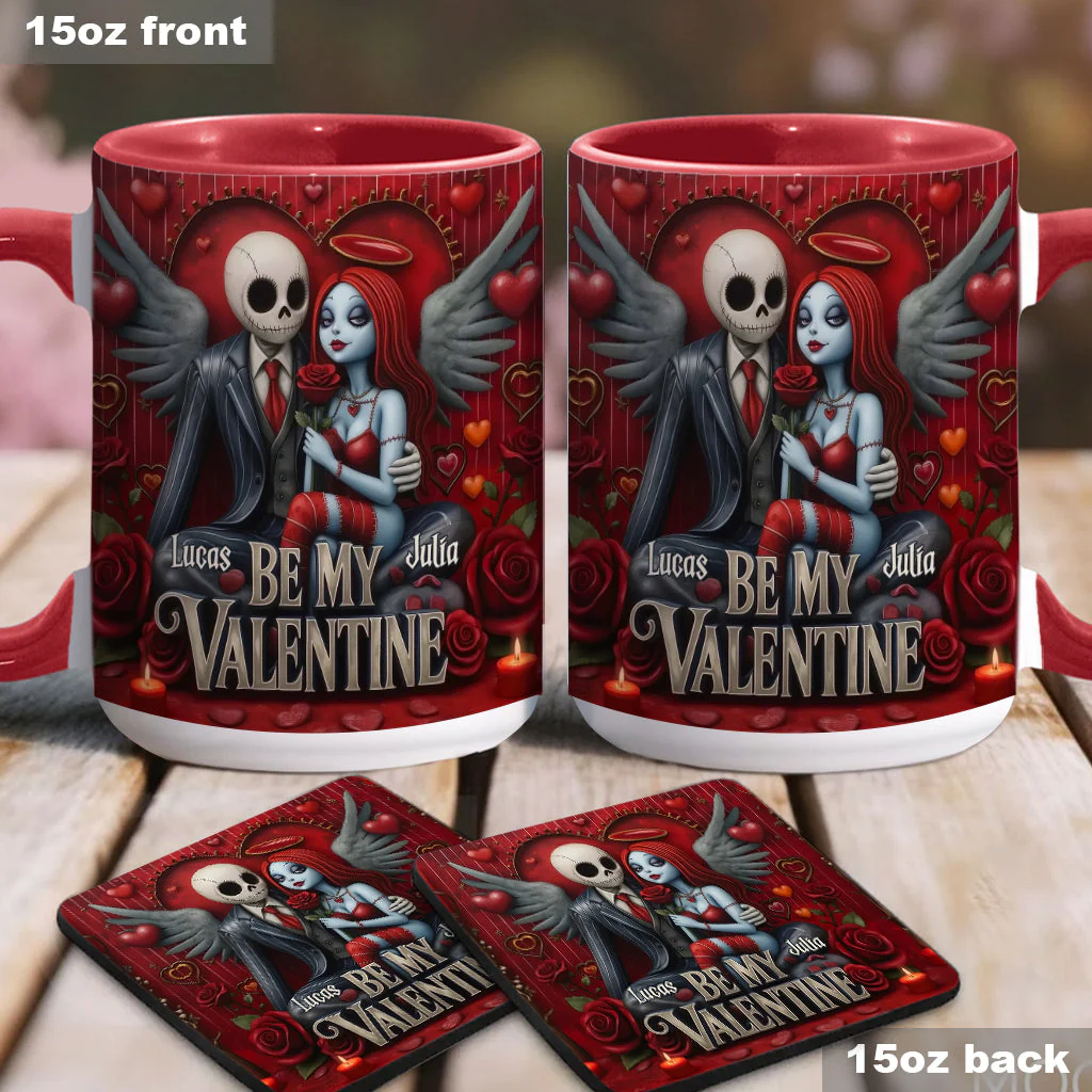 Spooky Be My Valentine - Personalized Accent Mug - Gift For Couples, Movie Fans | NL122 - Image 19