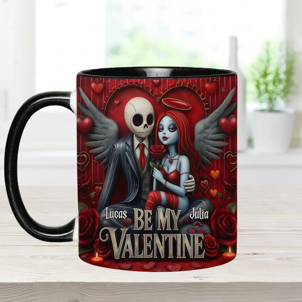 Spooky Be My Valentine - Personalized Accent Mug - Gift For Couples, Movie Fans | NL122 - Image 7