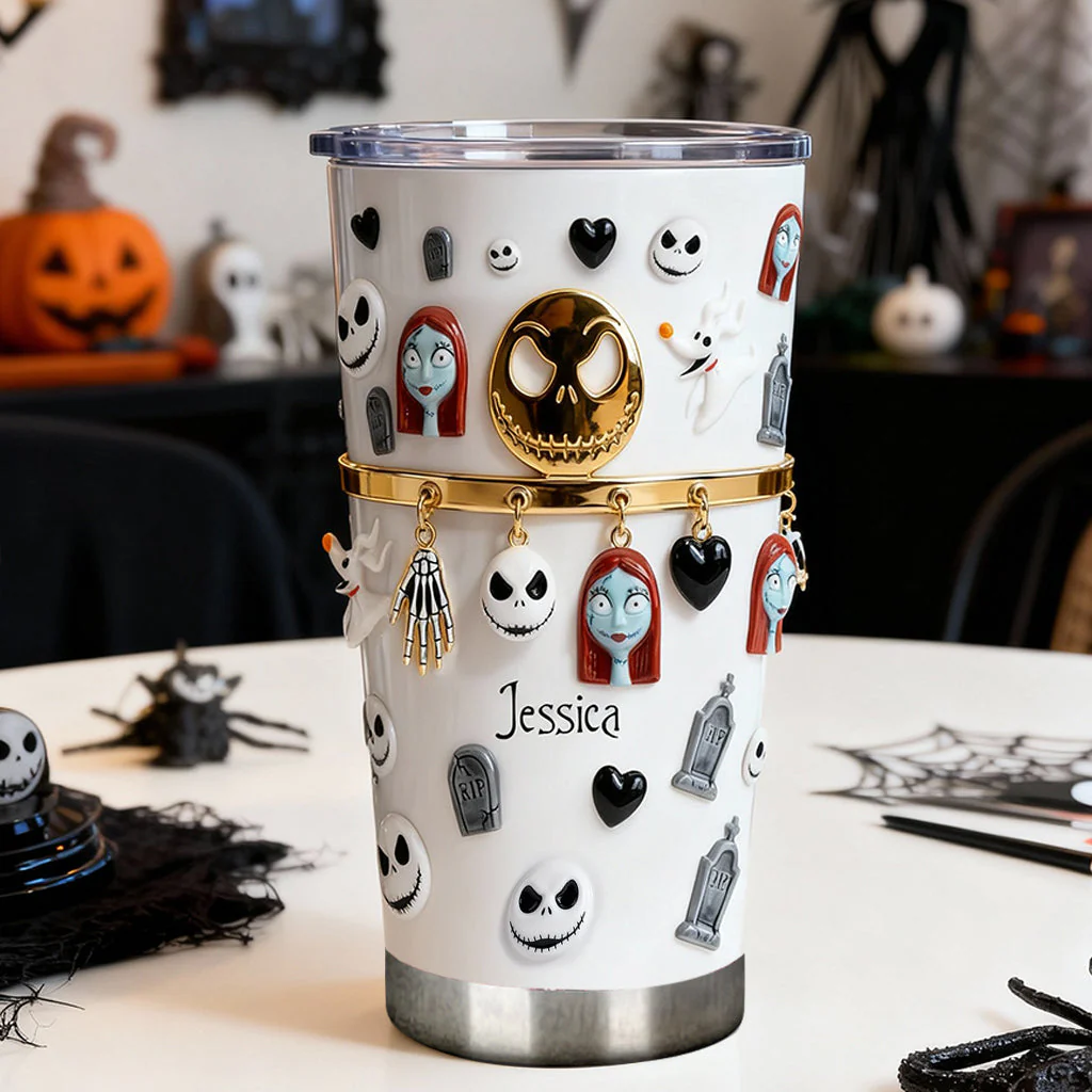 Spooky Characters - Personalized Tumbler - Gift For Movie Fans HH01