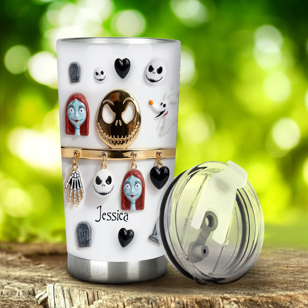 Spooky Characters - Personalized Tumbler - Gift For Movie Fans HH01 - Image 2