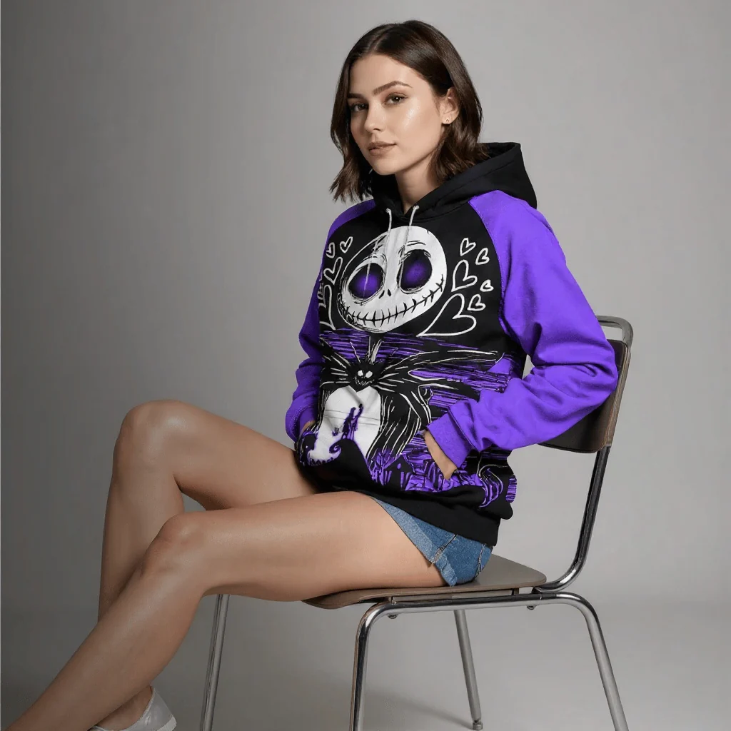 Spooky Couple - Personalized Hoodie And Leggings - Halloween & Christmas Gift For Her HH01 - Image 5