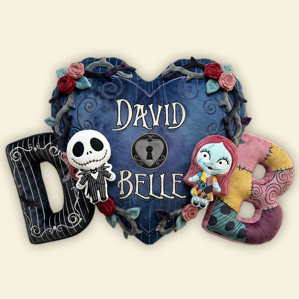 Spooky Couple We're Meant To Be - Personalized Custom Shape Pillow - Chrismas, Valentine Gift For Couples NL122 - Image 4
