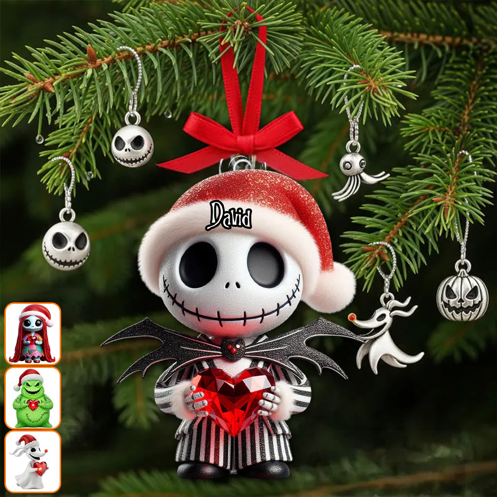 Spooky Custom Characters I'm Not Scared Of Nightmare - Personalized Acrylic Ornament - Gifts For Family Members, Friends NA94