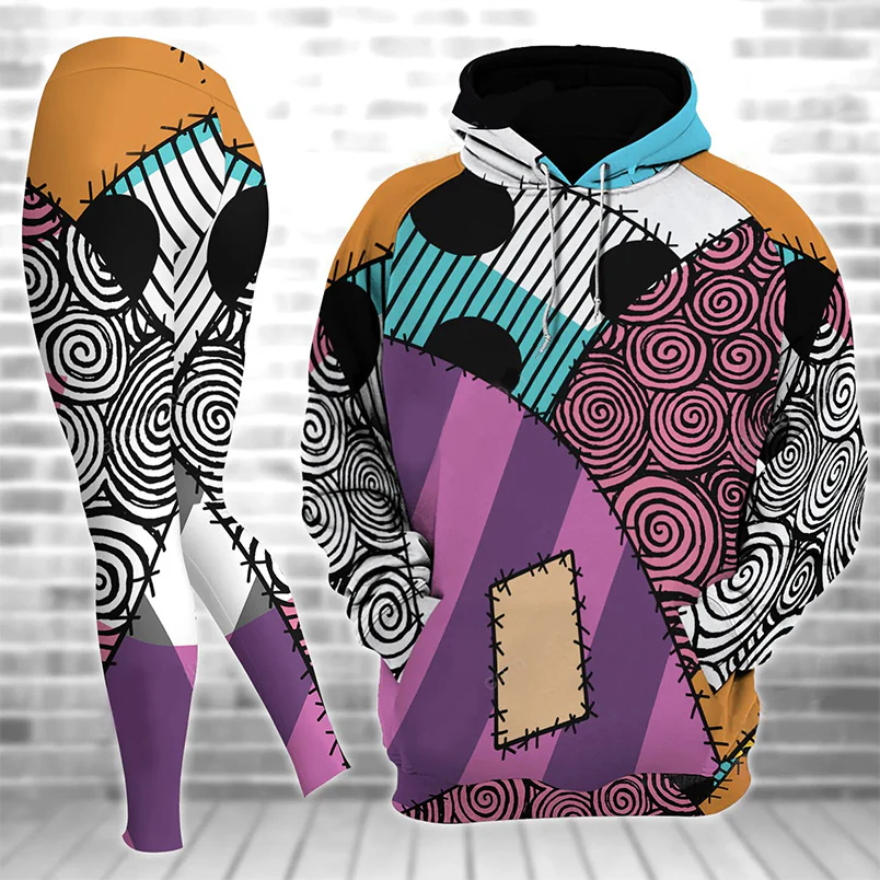 Spooky Dress Pattern - Personalized Hoodie And Leggings - Gift For Halloween, Christmas HH01 - Image 2
