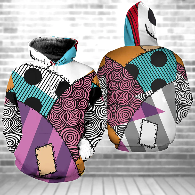 Spooky Dress Pattern - Personalized Hoodie And Leggings - Gift For Halloween, Christmas HH01 - Image 3