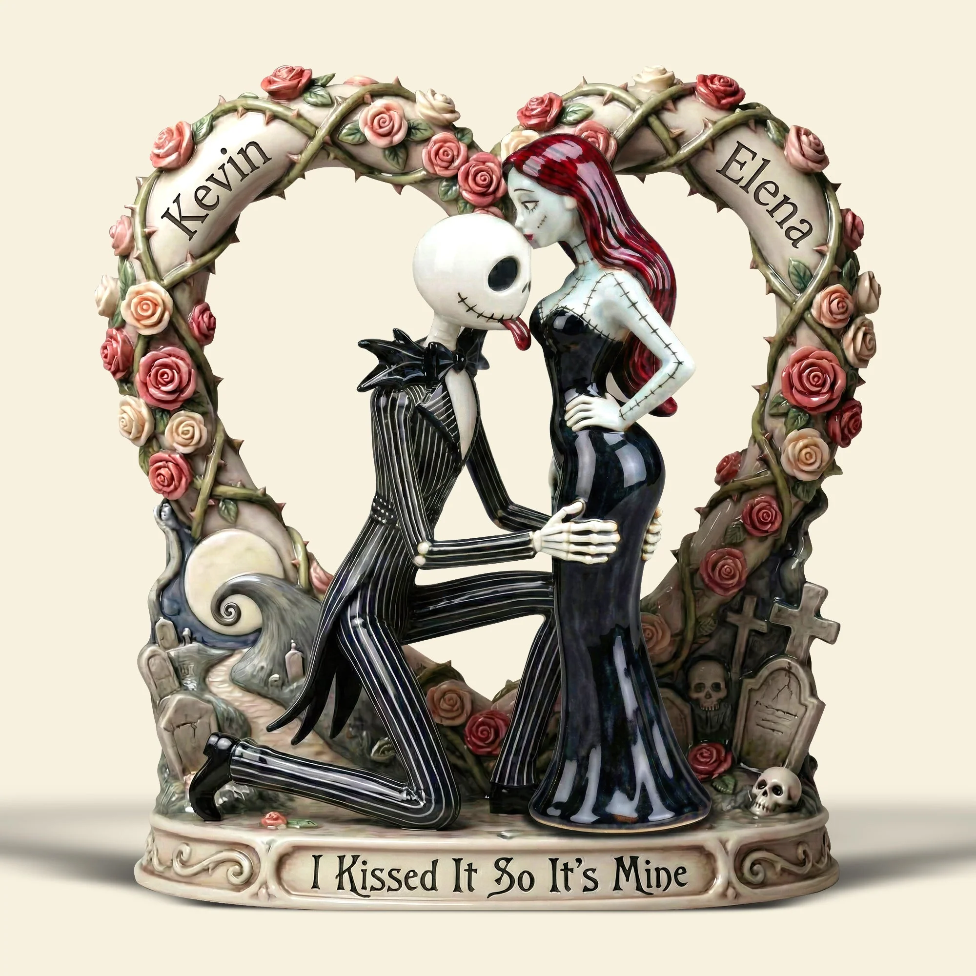 Spooky I Kissed It So It's Mine - Personalized Custom Shape Acrylic Plaque - Gift For Couples, Movie Fans | NL122 - Image 4