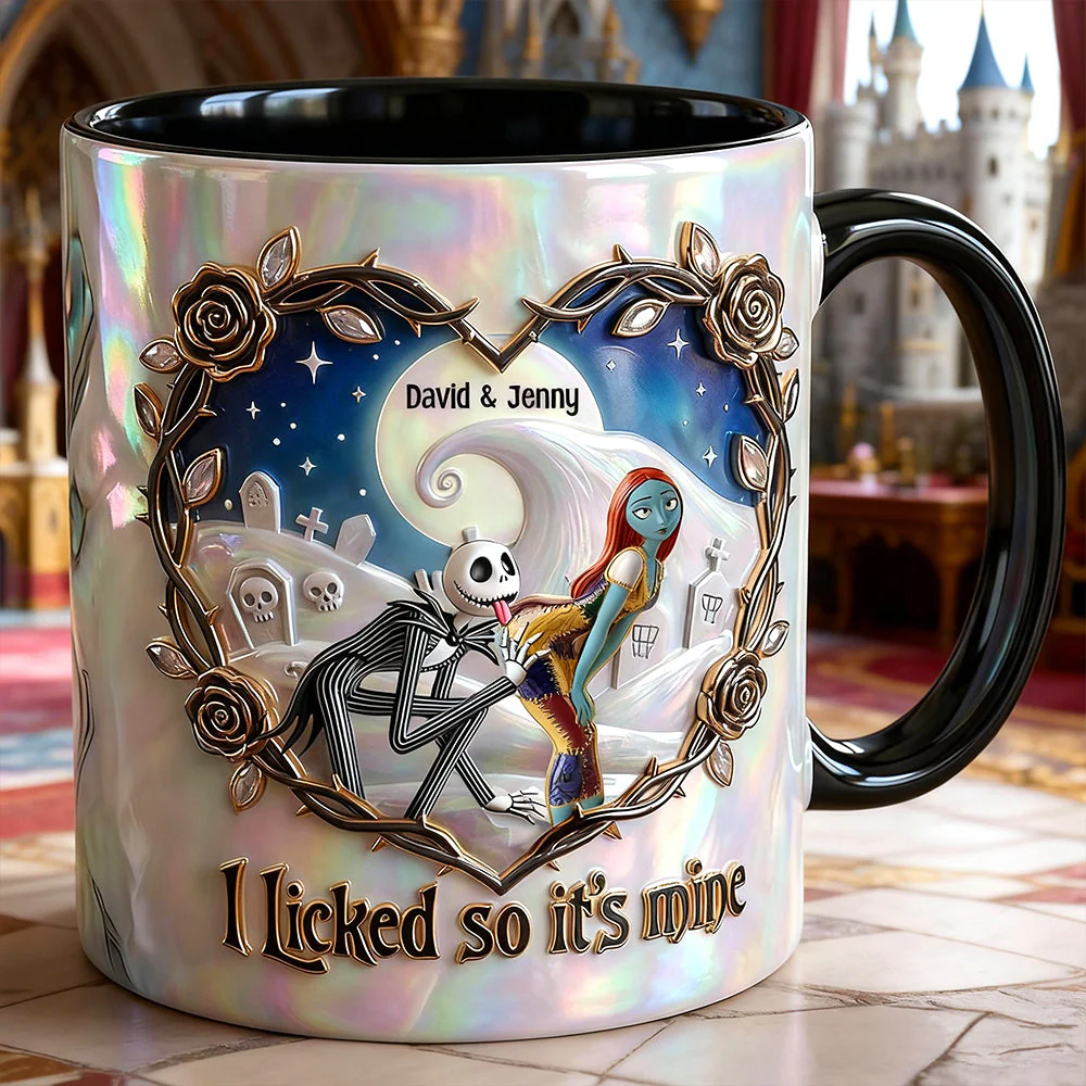 Spooky I Licked It So It's Mine - Personalized Accent Mug - Gift For Couple, Fan Movies HH01