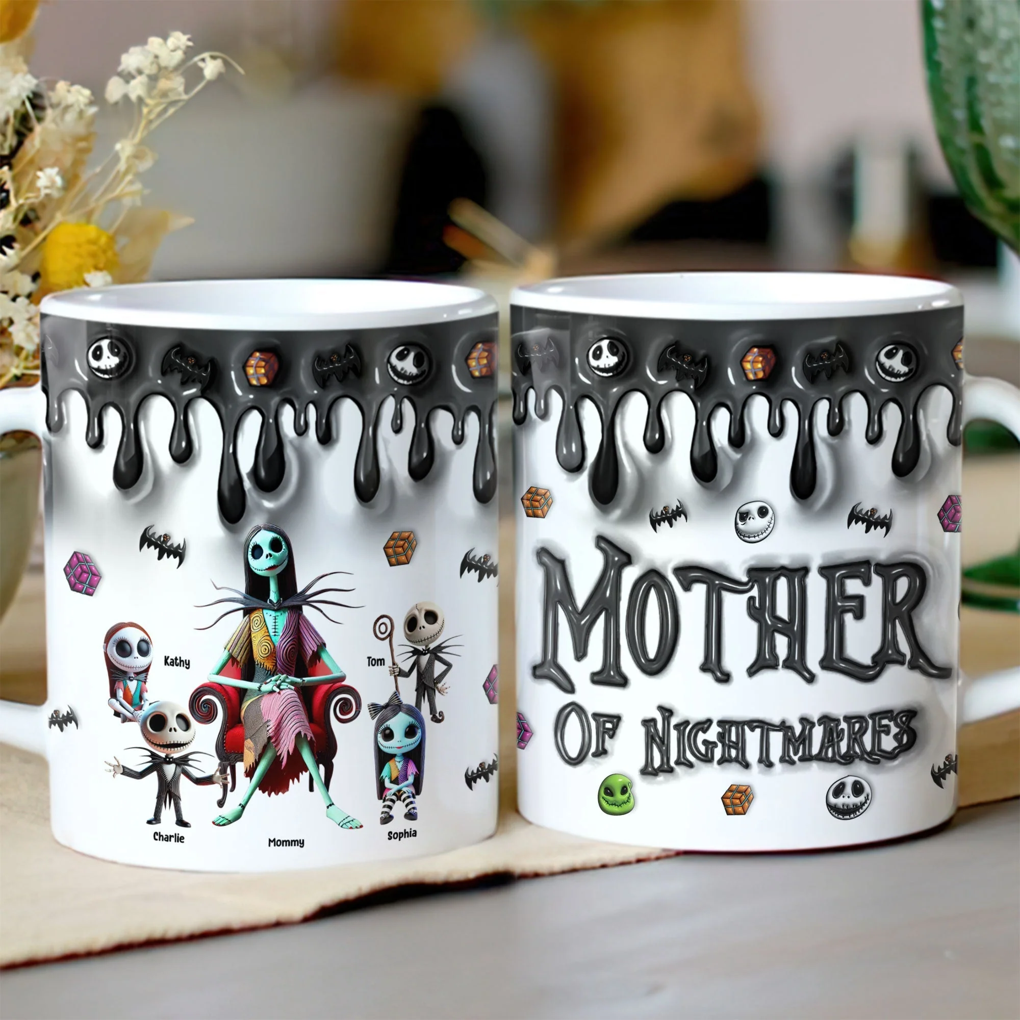 Spooky Mother Of Nightmare - Personalized Accent Mug - Gifts For Mom NL122 - Image 4