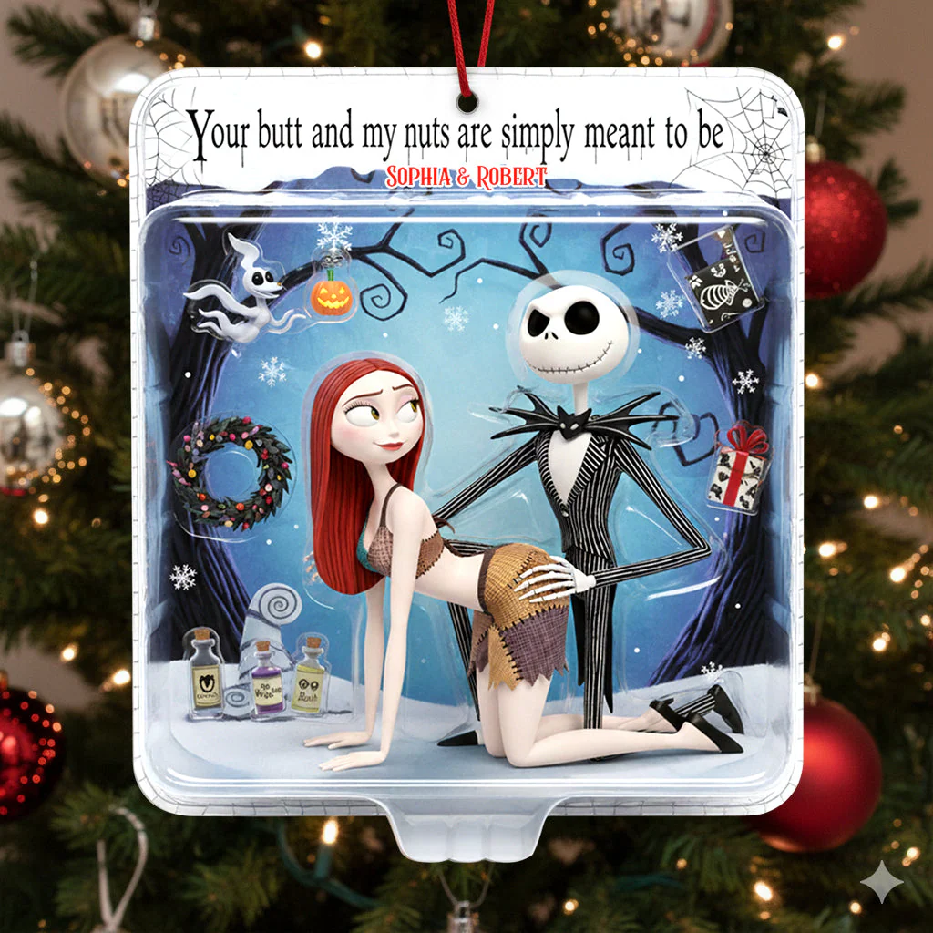 Spooky Naught Baby Nightmare - Personalized Acrylic Ornament - Gifts For Couples NA94