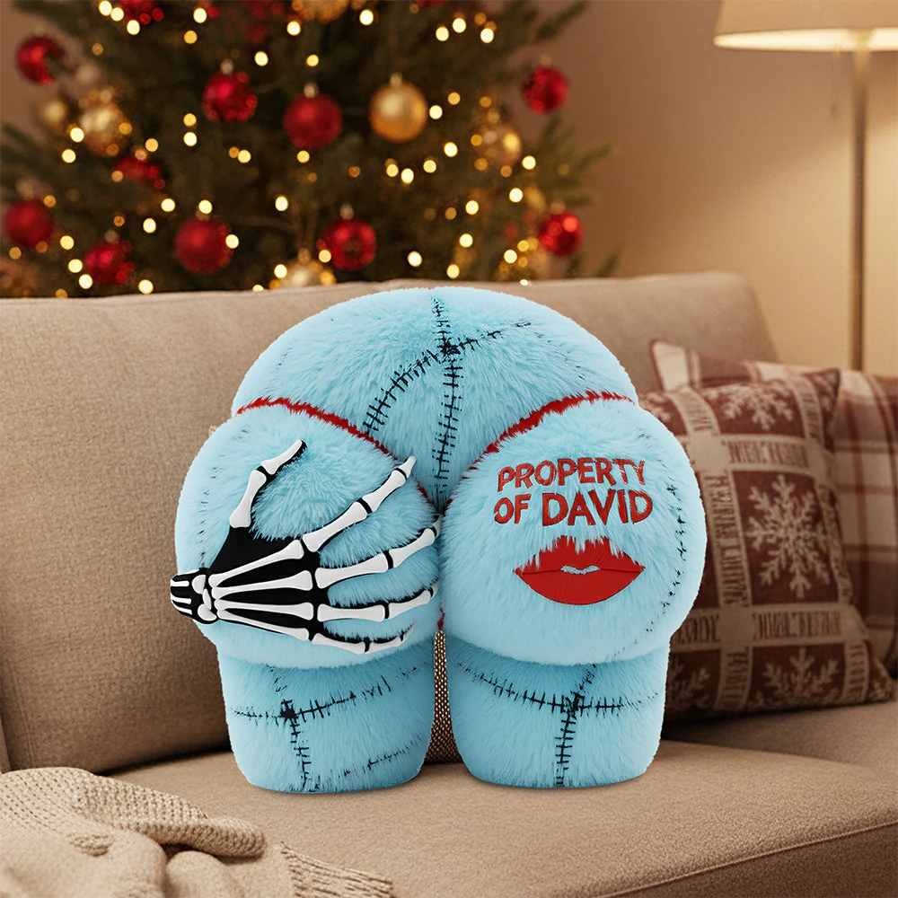 Spooky Property Of Him - Personalized Custom Shape Pillow - Gift For Couple, Christmas, Valentine | HH01 - Image 2
