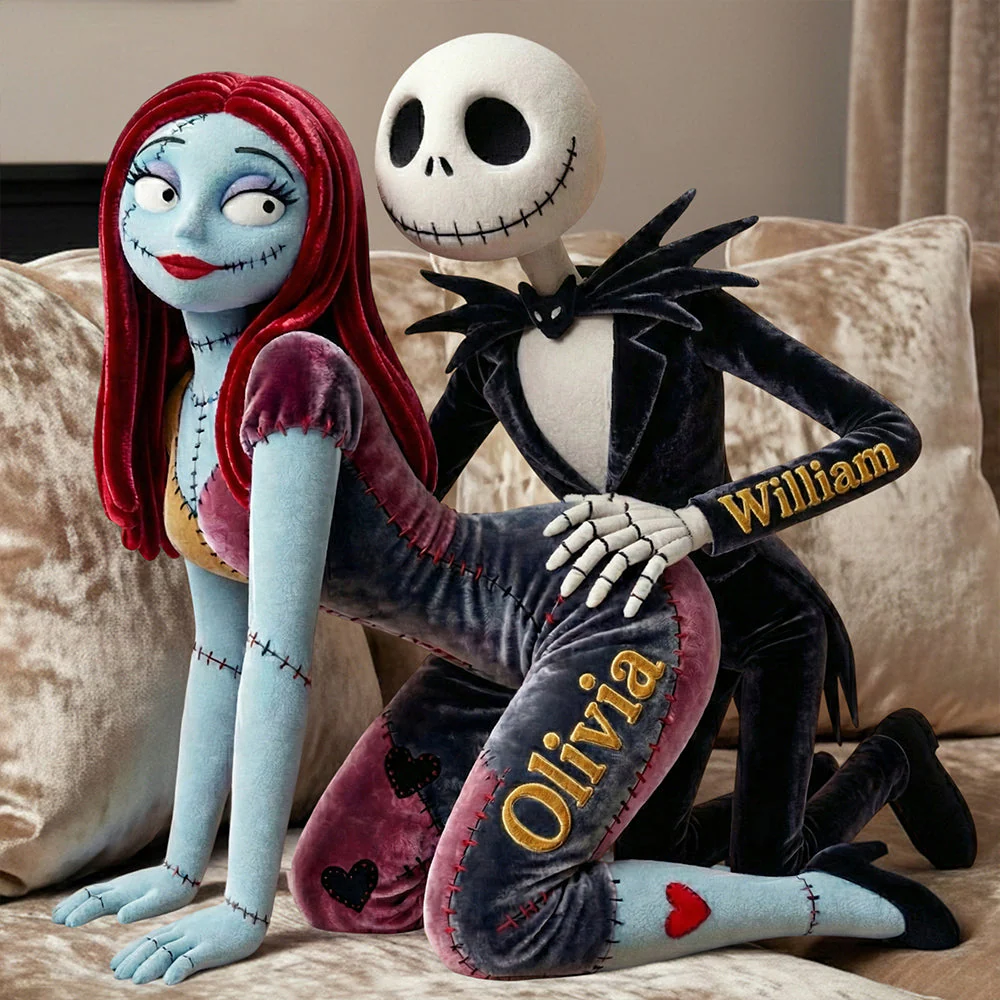 Spooky We're Simply Meant To Be - Personalized Custom Shape Pillow - Gift For Couples, Movie Fans NL122 - Image 2