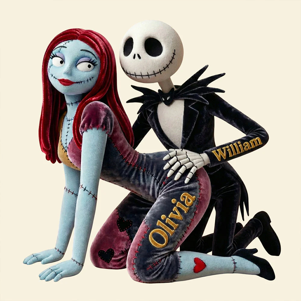 Spooky We're Simply Meant To Be - Personalized Custom Shape Pillow - Gift For Couples, Movie Fans NL122 - Image 3