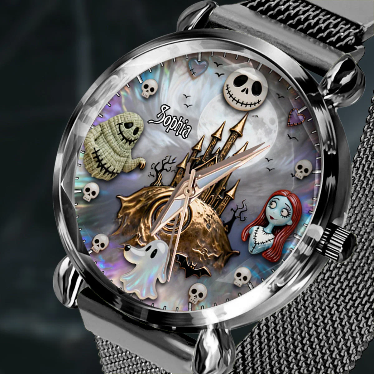 Spooky With Friends - Personalized Women Hand Watch - Gift For Her, Movie Fans HH01