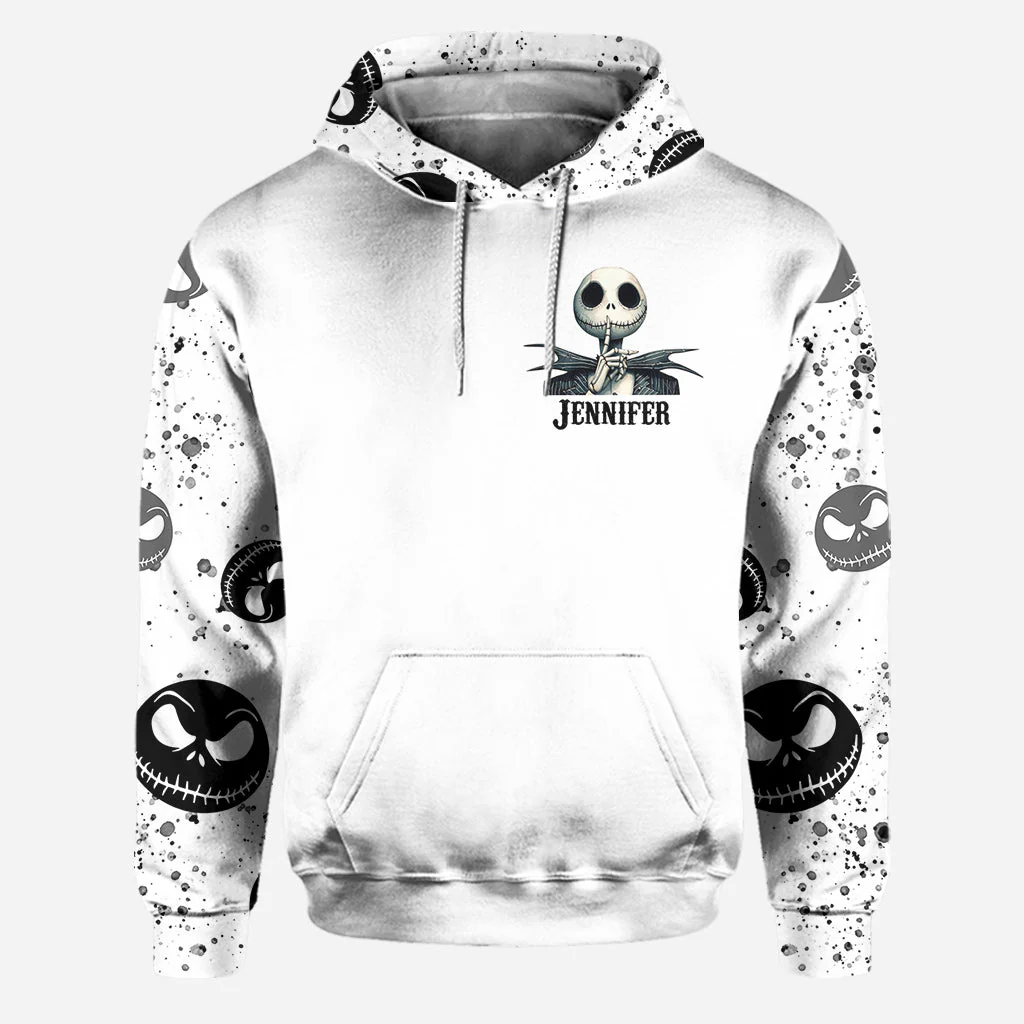 Spooky You Sound Better With Your Mouth Closed - Personalized Hoodie And Leggings NL122 - Image 3