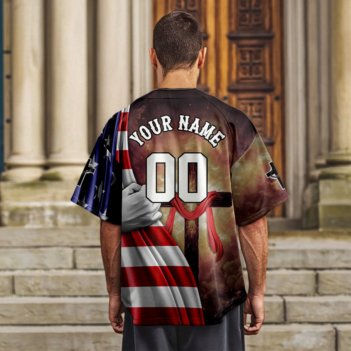 Stand for the Flag Kneel for the Cross Baseball Jersey Bundle - Image 9
