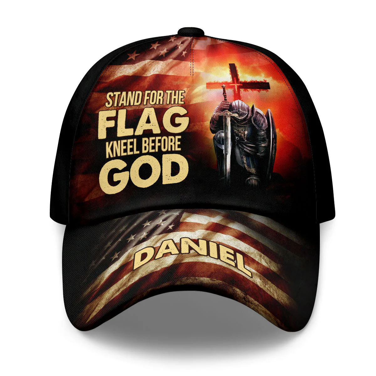 Stand For The Flag- Personalized Classic Cap - Gift for Men, Dad, Grandpa, Husband, Father's Day Gift | NA94