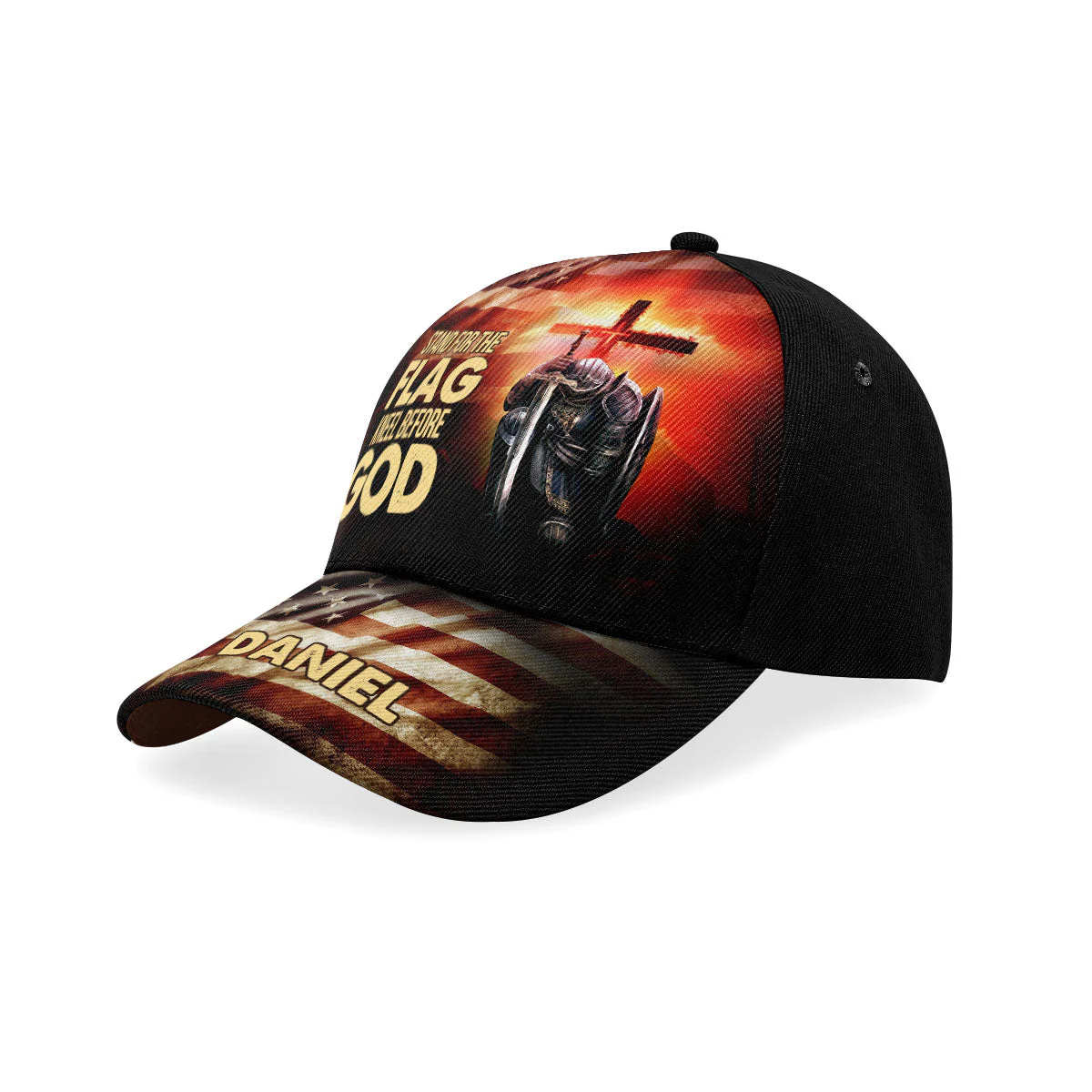 Stand For The Flag- Personalized Classic Cap - Gift for Men, Dad, Grandpa, Husband, Father's Day Gift | NA94 - Image 2